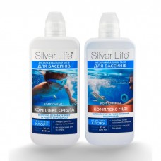 Серебряный бактерицидный комплекс для бассейнов Silver Life, 2*0,5 л (25 м3)  